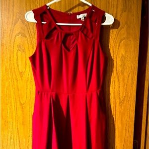 ❤️ Red party dress, size M. Zipper back and has pockets.